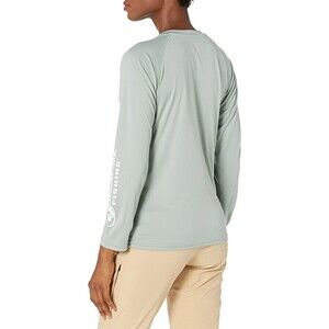 Staghorn Aqua Grey Mossy Oak Long Sleeve Fishing T-Shirt Sz L